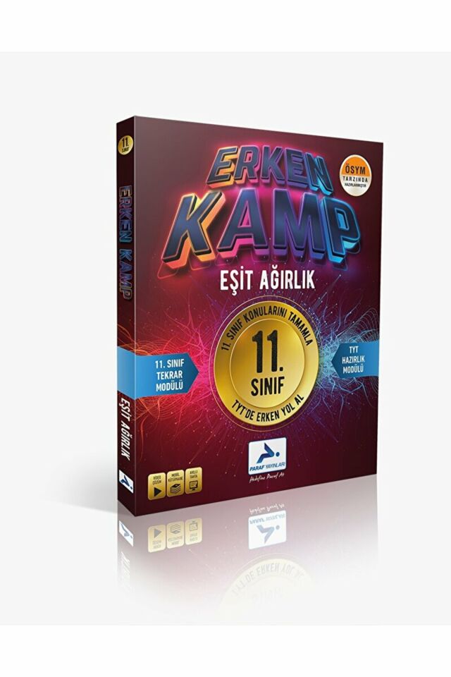 11. Sınıf Eşit Ağırlık Erken Kamp Kitabı / Kolektif / Paraf Yayınları / 9786257423557