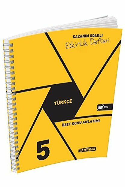 5. Sınıf Türkçe Etkinlik Defteri / Kolektif / Hız Yayınları / 9786057814364