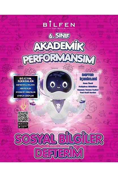 6. Sınıf Sosyal Bilgiler Akademik Performansım Defterim / Bilfen Yayıncılık / 9786258313185