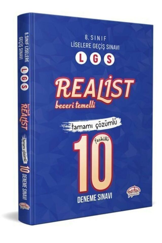 Editör Lgs Realist Beceri Temelli Tamamı Çözümlü 10 Deneme Sınavı