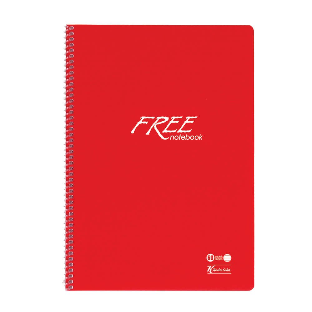 Keskin Color A4 60 Yaprak Çizgili Spiralli Pp Kapak Free Defter