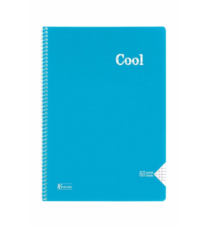 Keskin Color A4 60 Yaprak Kareli Pp Kapak Spiralli Cool Defter