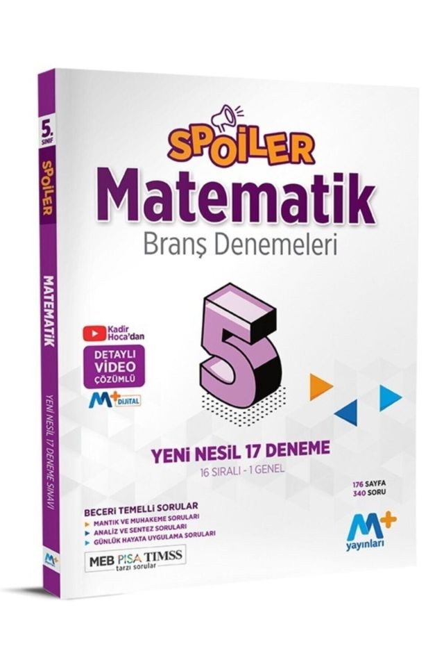 5.sınıf Matmatik Spoiler Branş Deneme Mst04078