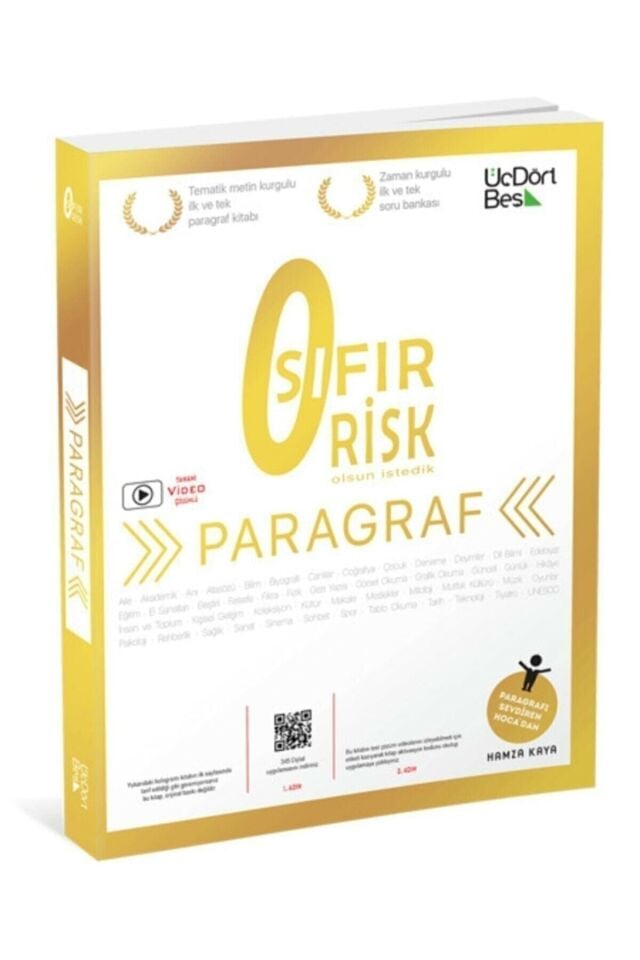 Paragraf Sıfır Risk 2022-2023üç Dört Beş Yayınları