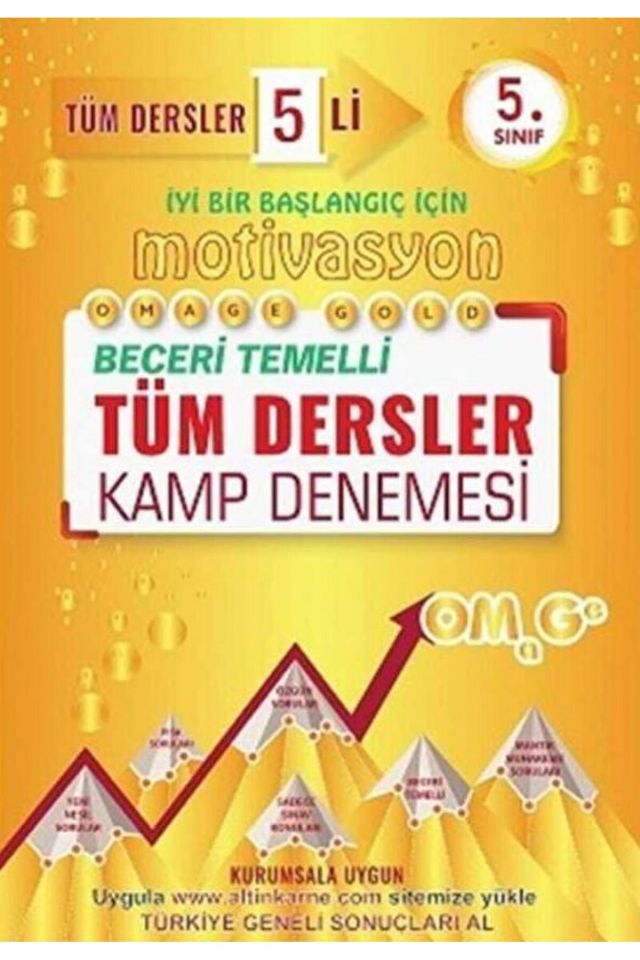 5. Sınıf Omage Tüm Dersler 5 li Motivasyon Kamp Denemesi / Nartest Yayınevi / 9786257195010