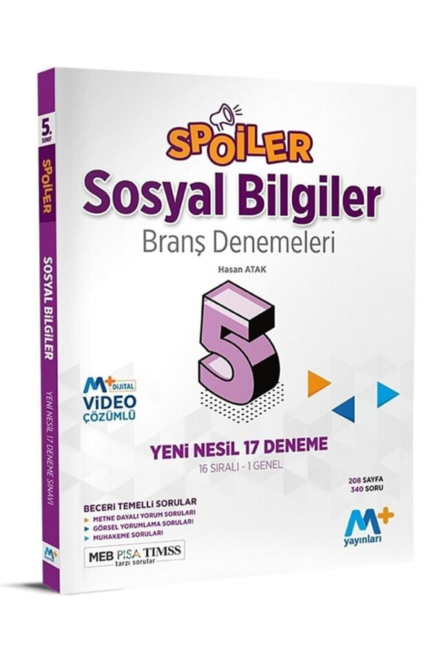 5.sınıf Sosyal Bilgiler Spoiler Deneme Mst04076