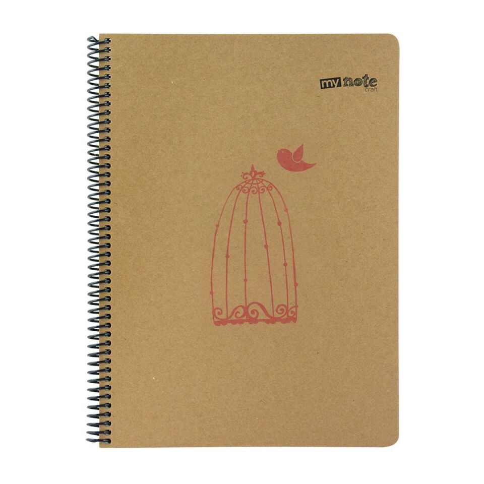 My Note Kraft Defter A4 120 Yaprak Çizgisiz