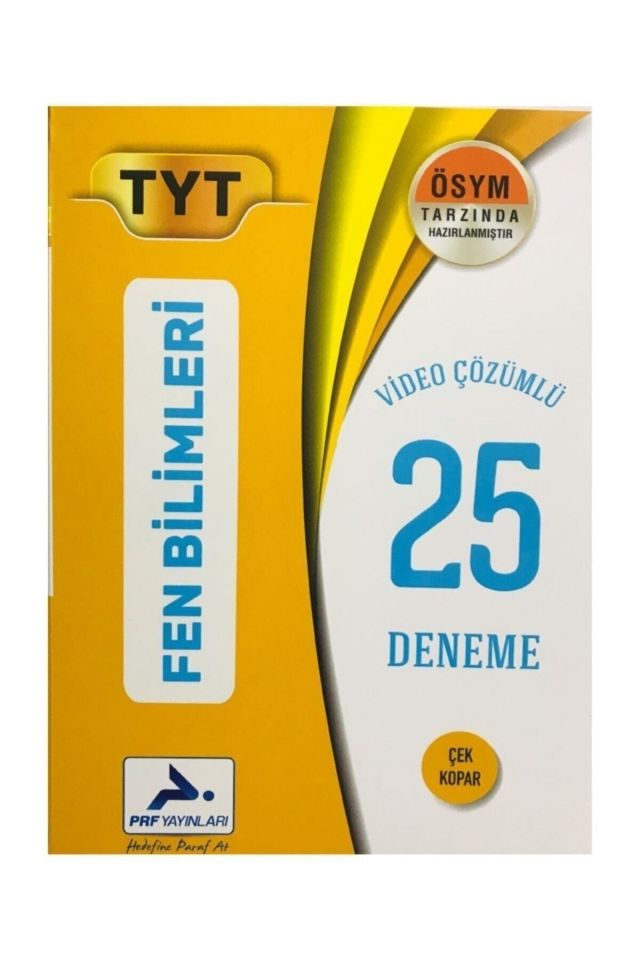 Tyt 25 Li Fen Bilimleri Deneme Paraf Yayınları