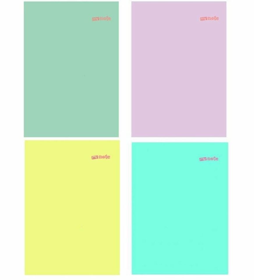 My Note Text Pastel A4 40 Yaprak Kareli Defter Pp Kapak
