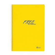 Keskin Color A4 100 Yaprak Çizgili Spiralli PP Kapak Free Platinum Defter