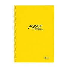 Keskin Color A4 100 Yaprak Çizgili Spiralli PP Kapak Free Platinum Defter