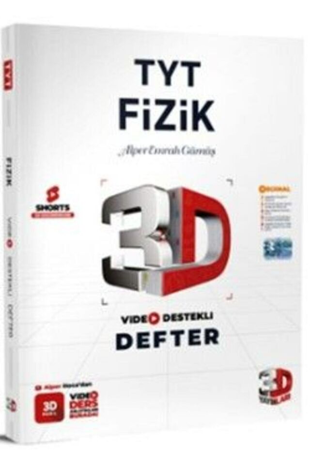 3d Tyt Video Destekli Fizik Defter Vdd 2024