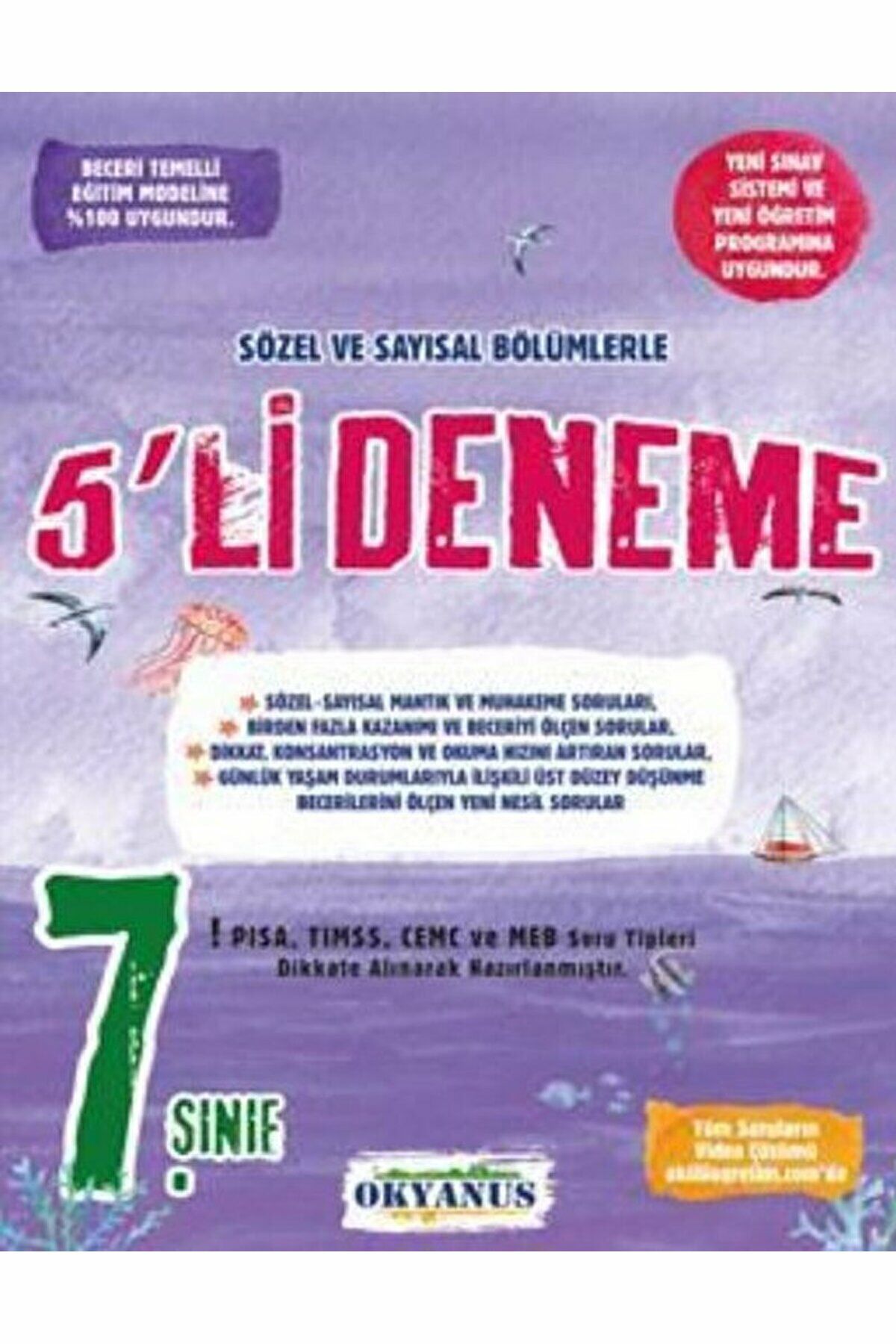 7. Sınıf 5'li Deneme / Kolektif / Okyanus Yayınları / 9786057985774