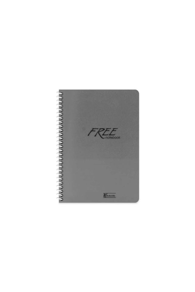 Keskin Color A4 60 Yaprak Kareli Spiralli PP Kapak Free Platinum Defter