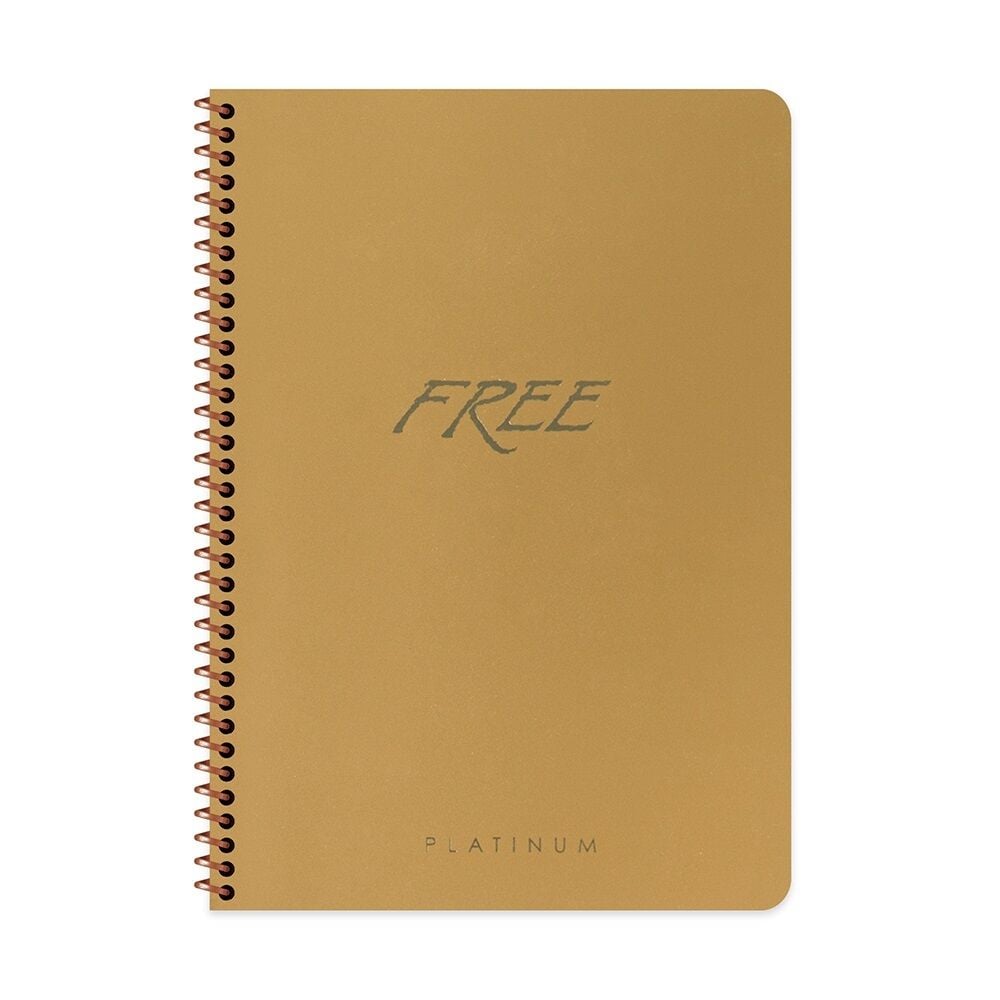 Keskin Color A4 80 Yaprak Kareli Spiralli PP Kapak Free Platinum Defter