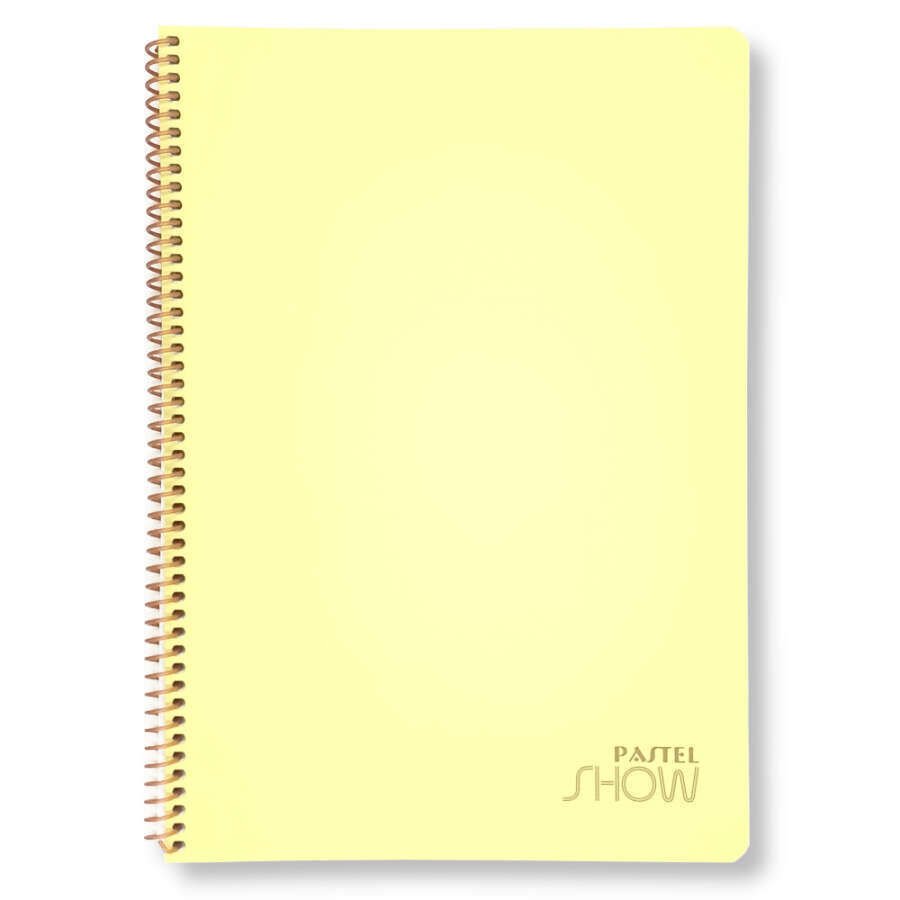 Keskin Free A4 Spiralli Çizgili Pastel Show 200yp Defter