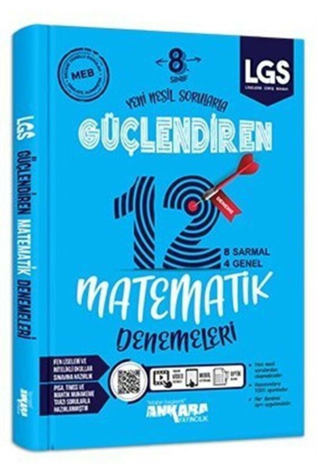 8. Sınıf Matematik Güçlendiren Denemeleri (12 Adet)