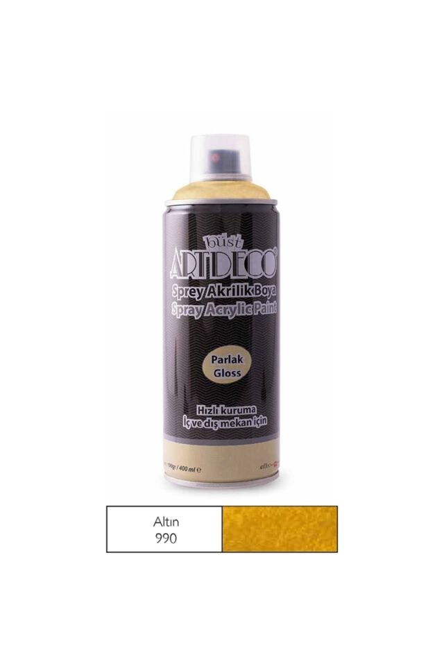 Sprey Akrilik Boya 400 ml Altın 990
