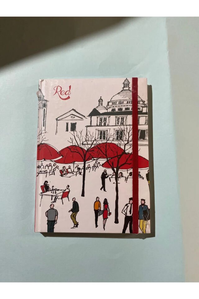 14x20  sert kapak yandan lastikli 96 yaprak çizgili defter