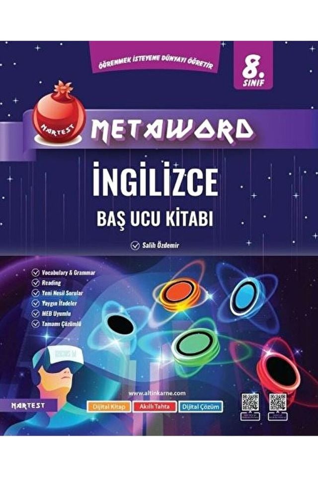 8. Sınıf İngilizce Metaword Baş Ucu Kitabı / Salih Özdemir / Nartest Yayınevi / 9786257865494