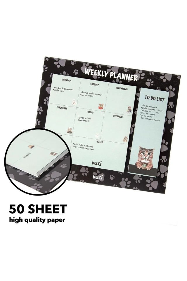 Masa Üstü Haftalık Planlayıcı Defter