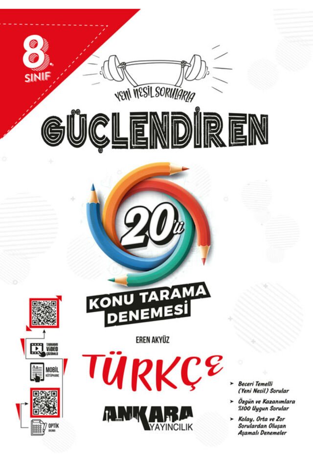 8.? ?Sınıf Güçlendiren Türkçe 20'li Konu Tarama Denemesi