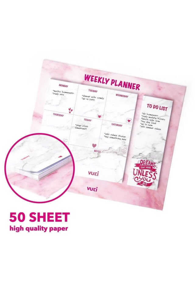 Masa Üstü Haftalık Planlayıcı Defter