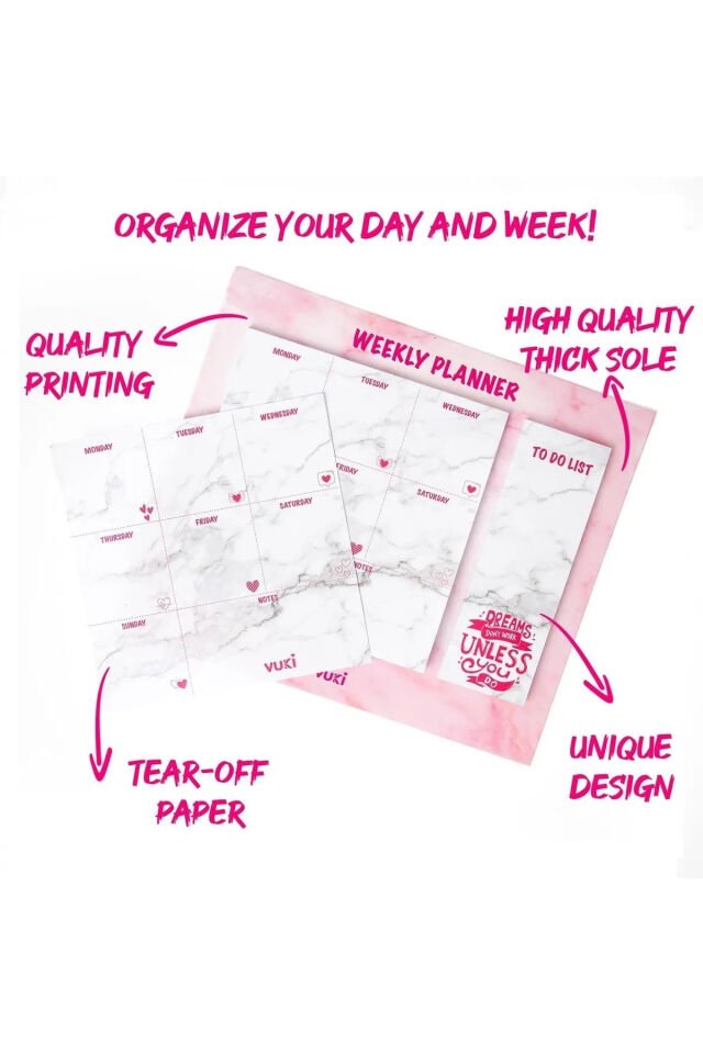 Masa Üstü Haftalık Planlayıcı Defter