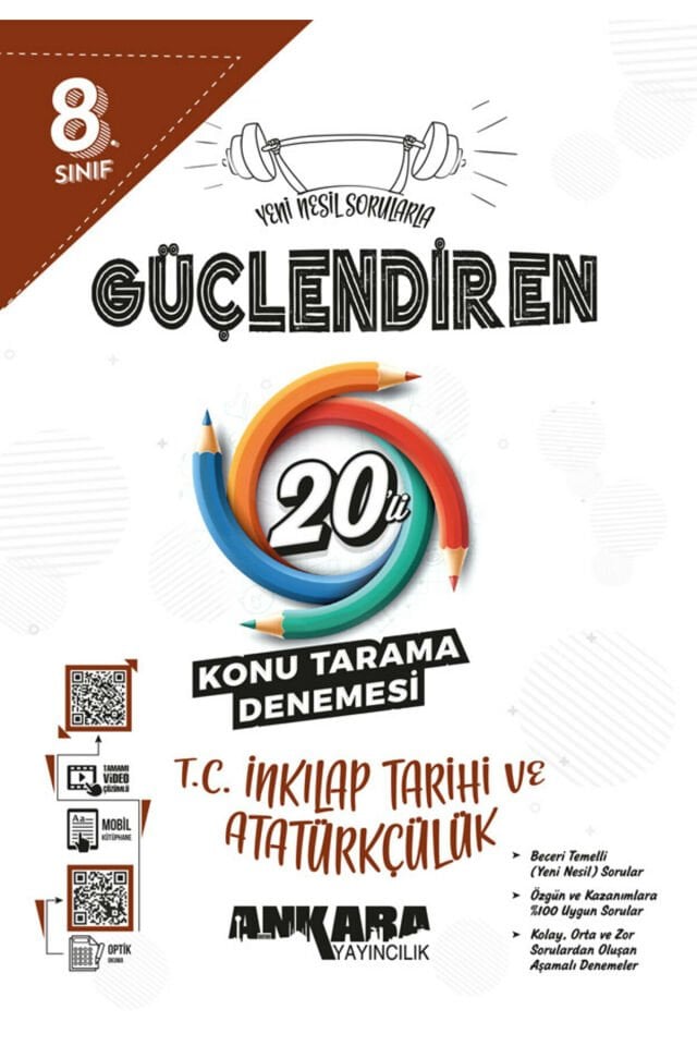 8.? ?Sınıf Güçlendiren T.C. İnkılap Tarihi ve Atatürkçülük 20'li Konu Tarama Denemesi
