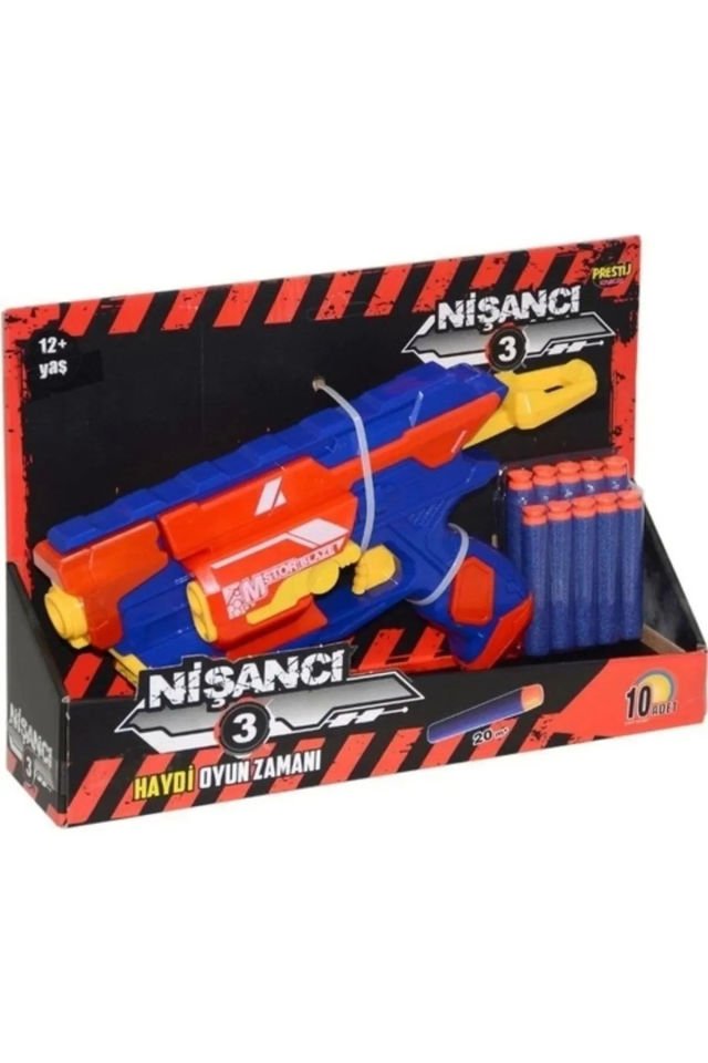 Nişancı 3 Yumuşak Sünger Atan Tabanca