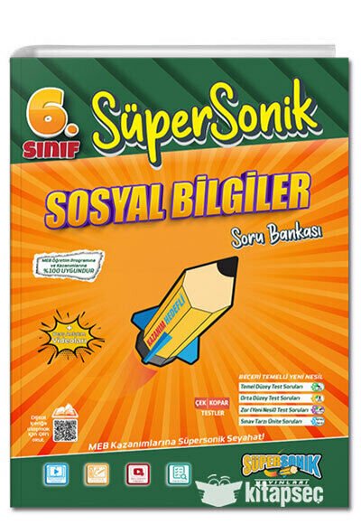 Tonguç 6 Sınıf Süpersonik Sosyal Bilgiler Soru Bankası