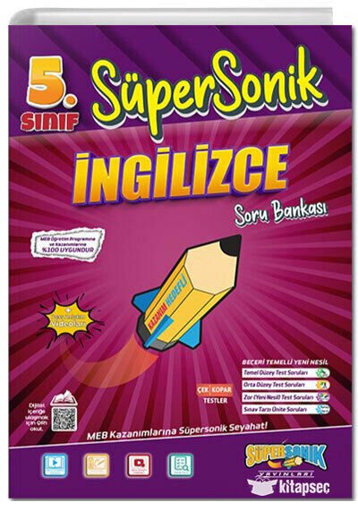 Tonguç 5 Sınıf Süpersonik İngilizce Soru Bankası
