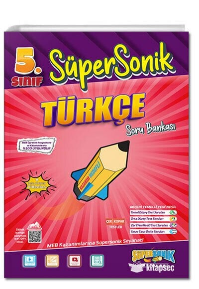 Tonguç 5 sınıf Süpersonik Türkçe Soru Bankası