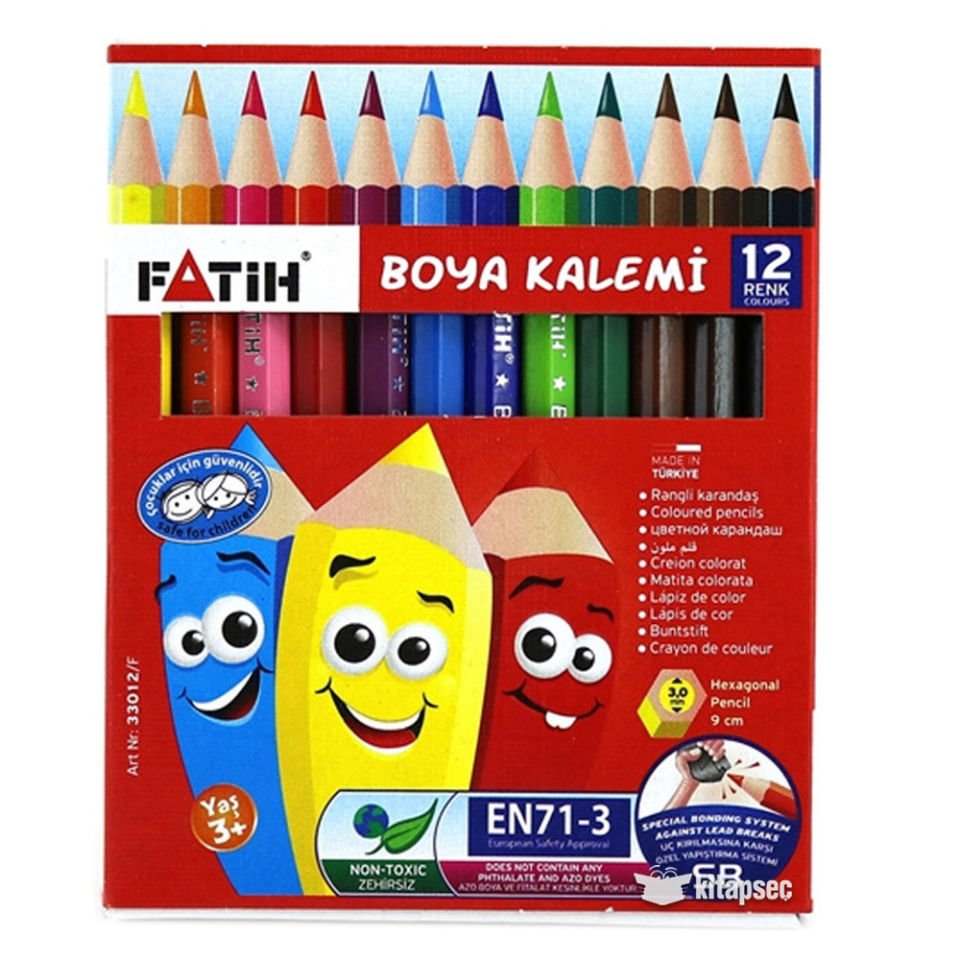 Fatih Kuru Boya 12 Renk Tam Boy