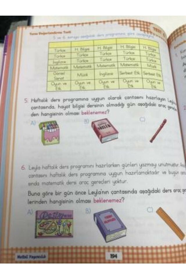 Netbil 2.sınıf Tüm Dersler Soru Bankası