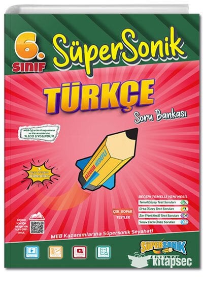 Tonguç 6 Sınıf Süpersonik Türkçe Soru Bankası