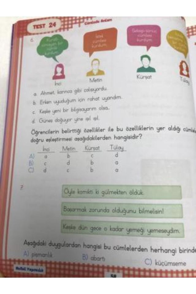 Netbil 2.sınıf Tüm Dersler Soru Bankası