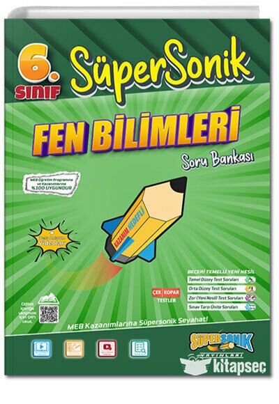 Tonguç 6 Sınıf Süpersonik Fen Bilimleri Soru Bankası