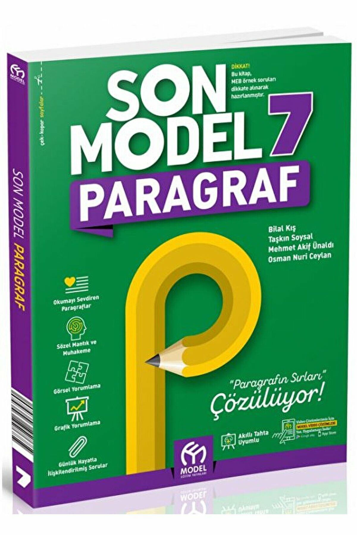 7. Sınıf Son Model Paragraf Soru Bankası / Kolektif / Model Eğitim Yayıncılık / 9786257346498