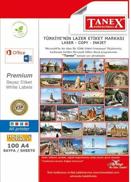 Tanex Tw-2004 99,1 X 139 Mm Laser Etiket A4