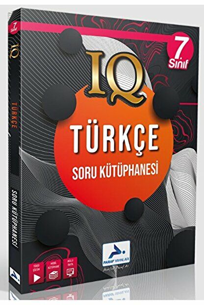 Paraf 7. Sınıf IQ Türkçe Soru Kütüphanesi / Kolektif / Paraf Yayınları / 9786257423403