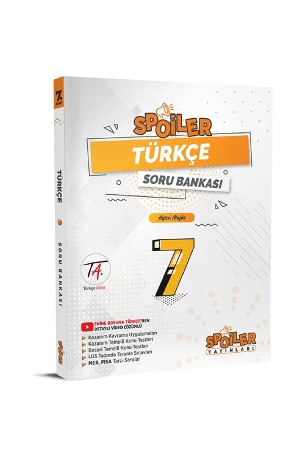 7.Sınıf Spoiler Türkçe Video Çözümlü Soru Bankası
