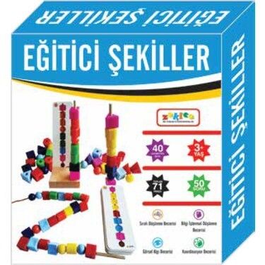 Zekice Eğitici Şekiller 30 Parça