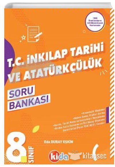 Kida 8 Sınıf T.C. İnkılap Tarihi Ve Atatürkçülük Soru Bankası