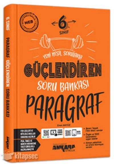 Ankara 6 Sınıf Paragraf Güçlendiren Soru Bankası