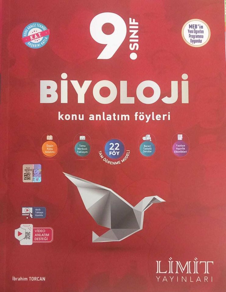 LİMİT 9 SINIF BİYOLOJİ KONU ANLATIM FÖYLERİ