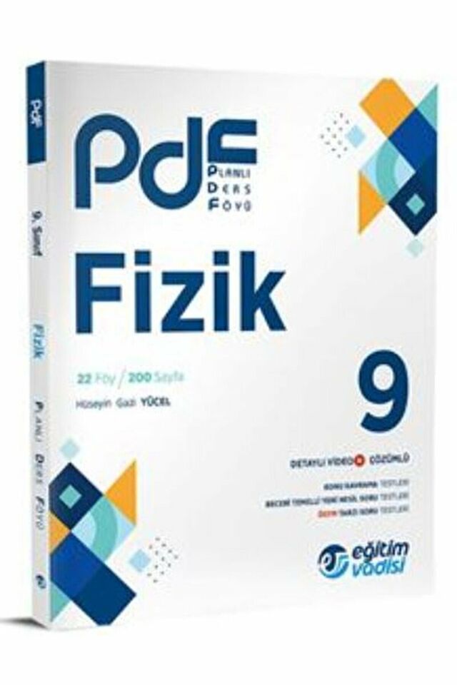 9. Sınıf Fizik PDF Planlı Ders Föyü / Kolektif / Eğitim Vadisi Yayınları / 9786256911949