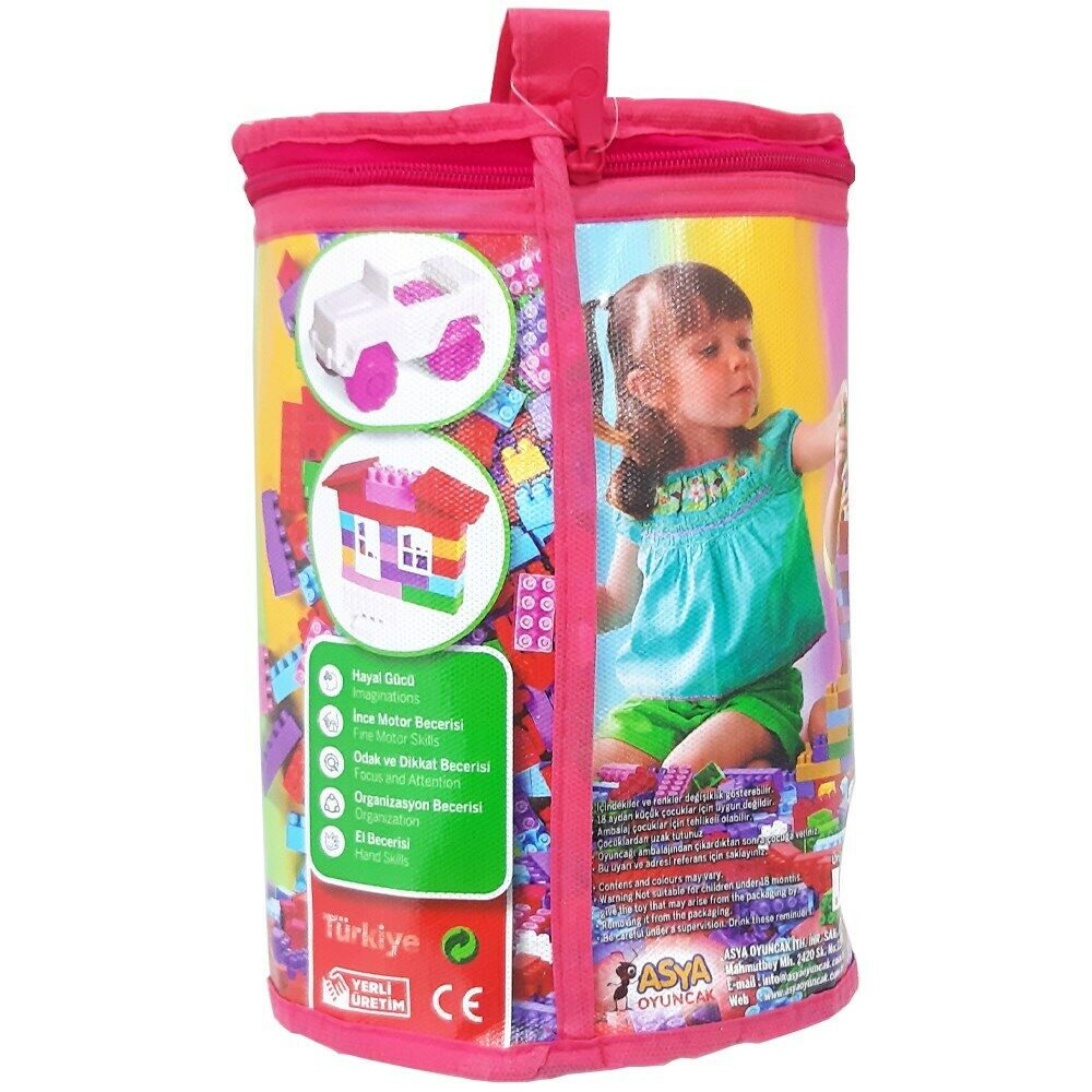 Oyuncak Ant 80 Parça Çantalı Pastel Blocks
