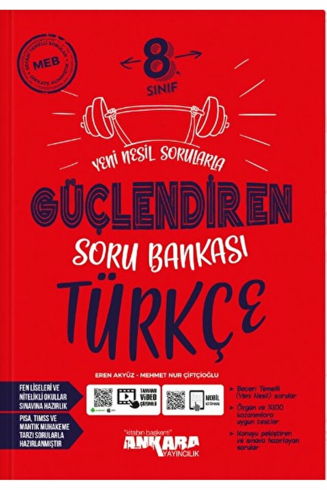 8. Sınıf Türkçe Güçlendiren Soru Bankası / Kolektif / Ankara Yayıncılık / 9786256442603