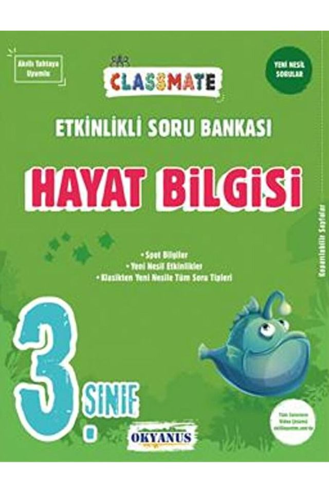 3. Sınıf Classmate Hayat Bilgisi Etkinlikli Soru Bankası / Okyanus Yayınları / 9786057985521
